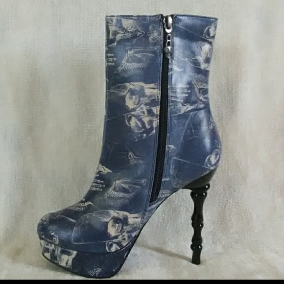 🦴HP🦴Too Fast Anatomy Heel Boots🦴💀 - Picture 7 of 7